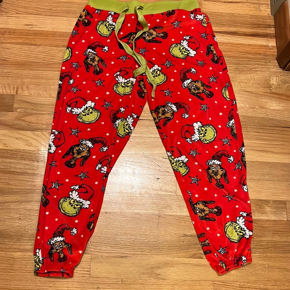 Cozy Christmas grinch pajama pants